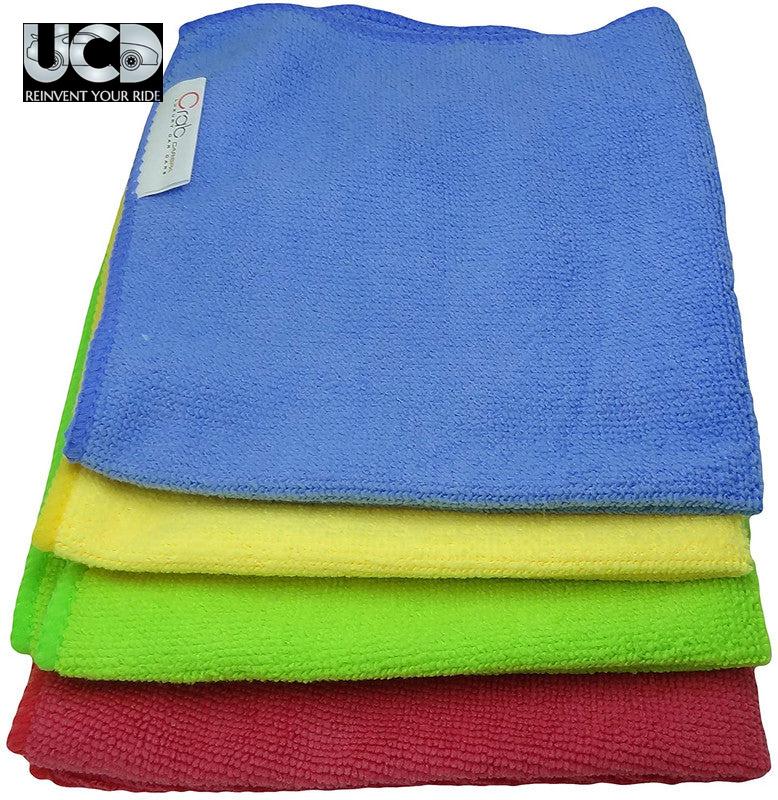 Crab Microfiber Towel 4pc Towel Pack 40x40 (200 GSM), Car cleaning, Car care, Dust Remove, Interior and Exterior Cleaning