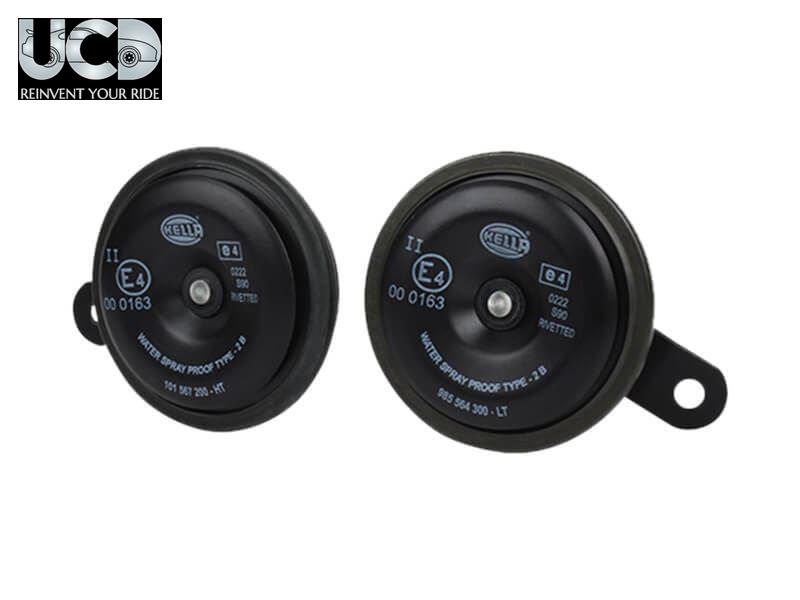 Hella Red Grill Supertone Horn with Wiring Harness (12V,300/500 Hz,105-118 dB @2m)