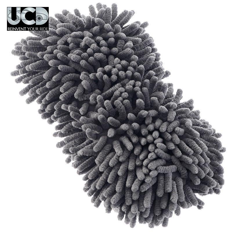 Crab Microfiber Max 2 in 1 Heavy Duty Chenille Wash and Scrub Sponge, Car cleaning, Car care, Dust Remove, Interior and Exterior Cleaning