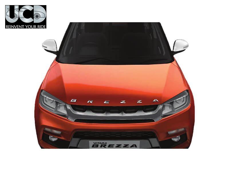 3D Logo Chrome Alphabet Sticker for Maruti Suzuki Brezza