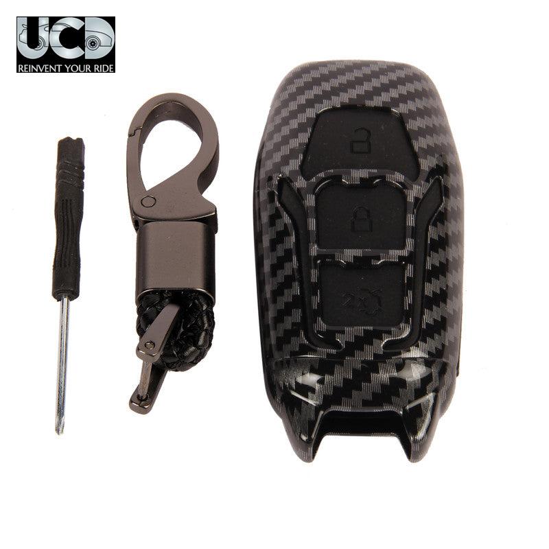 ABS Carbon Car Key Cover for Ford Endeavour